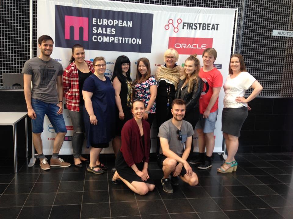 eusalescomp's tweet image. ESC staff is welcoming you to #eusalescomp @HAAGAHELIAamk in Helsinki!