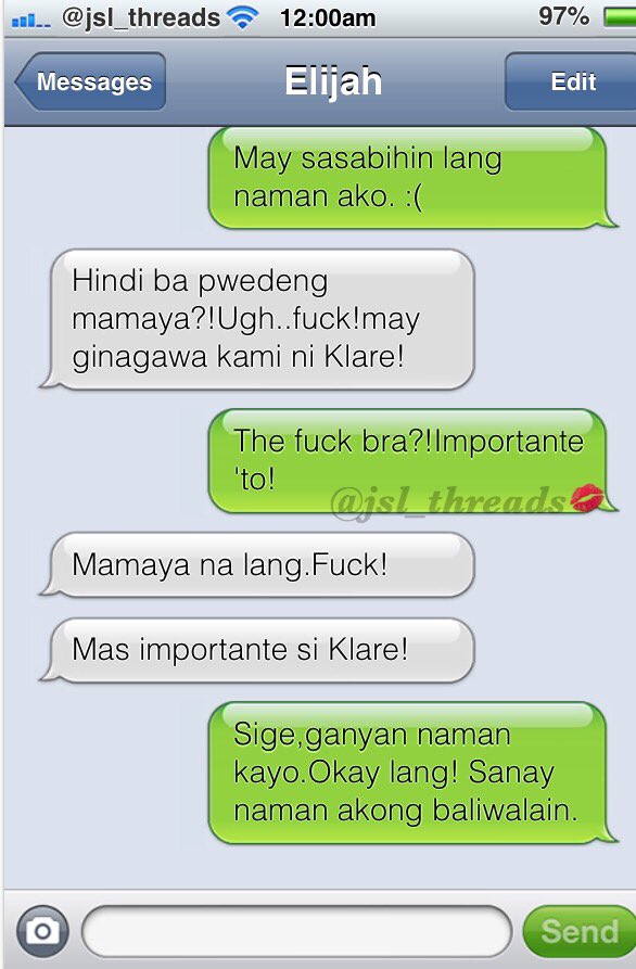 jonaxxology's tweet photo. Kawawa naman pala si Azi.Hays.Babe Azi..sakin mo na lang sabihin ano ba yun?π #JSLThreadsTextSerye βπ https://t.co/im2l98HG4M