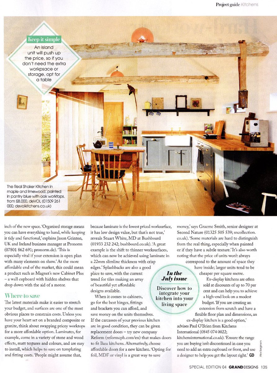 deVOLKitchens's tweet photo. Did anyone see our beautiful @LidhamHillFarm Kitchen in this month's @granddesignsmag?! #cool #countrykitchen https://t.co/4u5gk55hAv