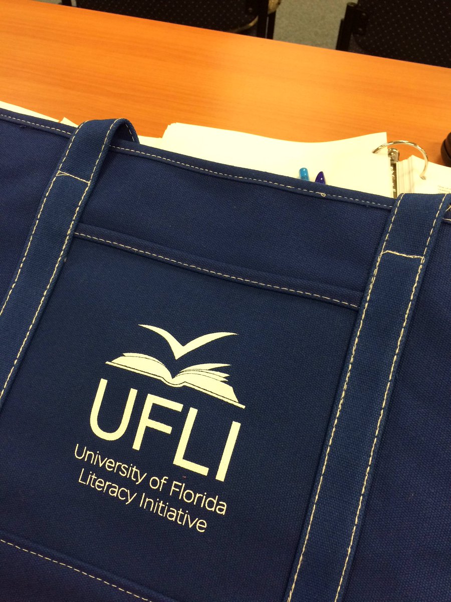 greenheather_16's tweet photo. "And you get a bag!" #UFLI #UFSAIL #DualCert @UFLiteracy @UF_COE https://t.co/dklVEFH73L