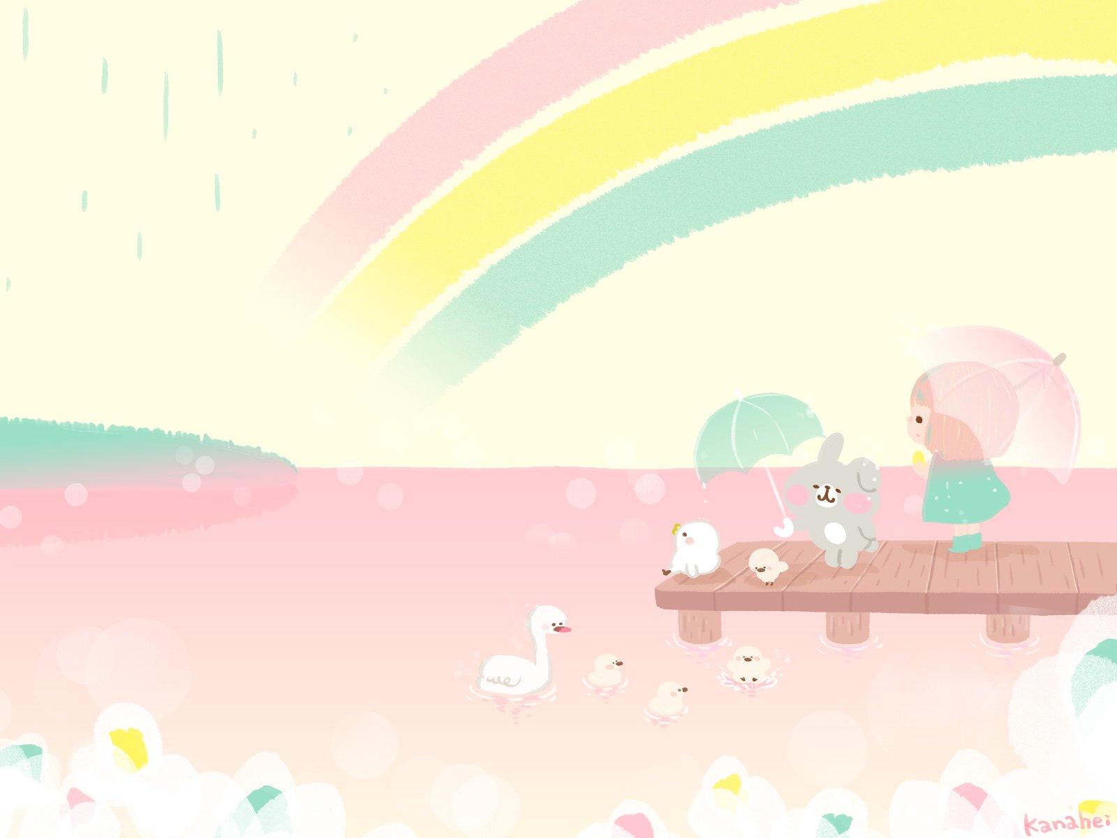 カナヘイ ホテルニューオータニとのコラボルーム 4月中旬 予約受付開始予定 6月壁紙 更新しました 湖のほとりの小鳥 色は2パターン お好みの方を壁紙等にお使い下さい T Co Kymopvte45 T Co Uyjldczjtv Twitter