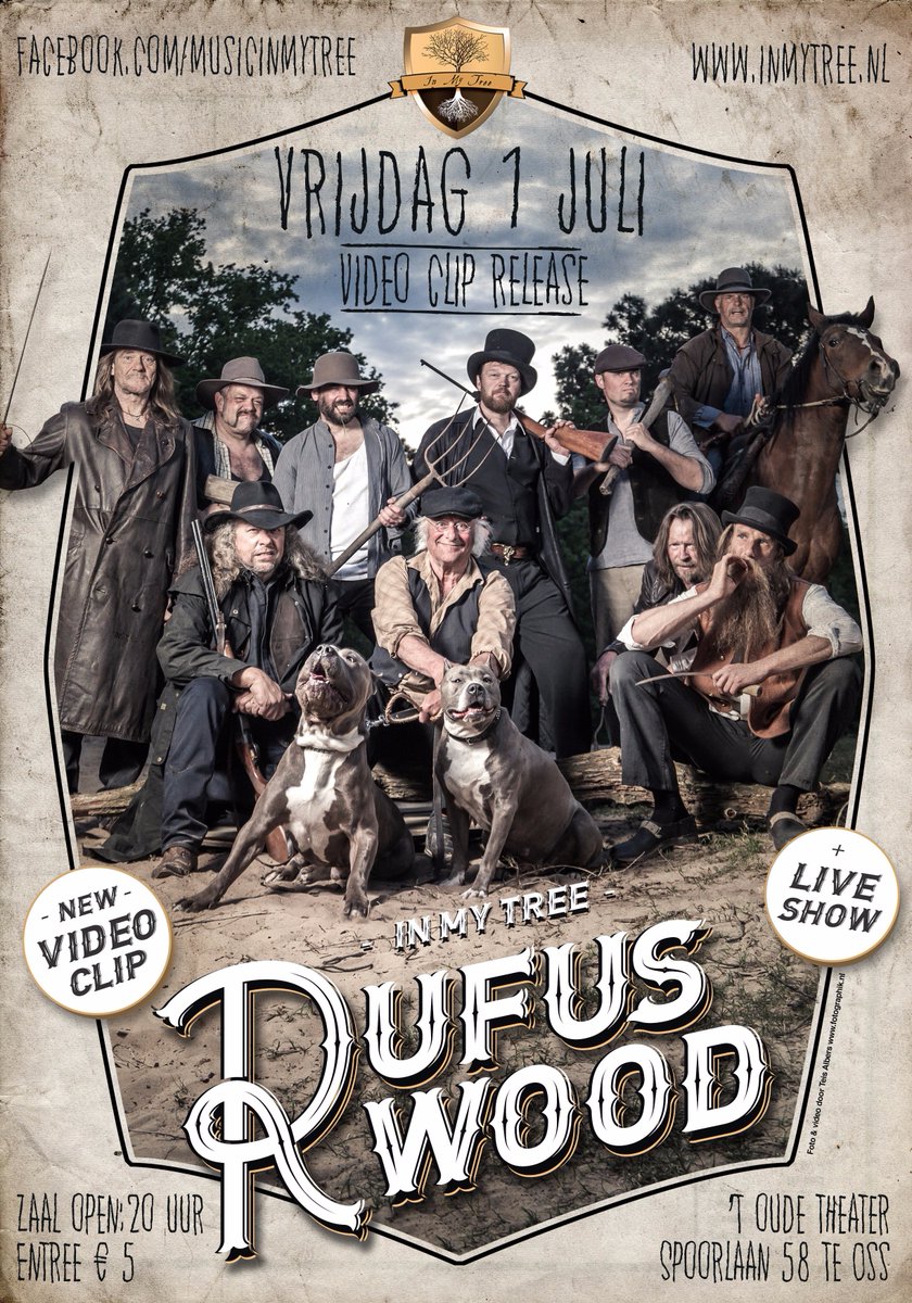 MusicInMyTree's tweet photo. @Iedereenuitoss Kom op 1 juli naar 't Oude Theater in Oss. We presenteren dan onze nieuwe videoclip en spelen live! https://t.co/1enzwq3wkL