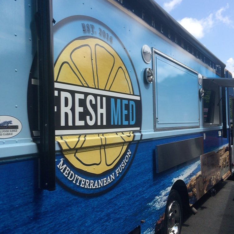 BrandAffectCLT's tweet photo. Checked out #FreshMed food truck this am for a menu design-can't wait to try it soon! #foodtruck #clt #graphicdesign https://t.co/zEIsXchV2i