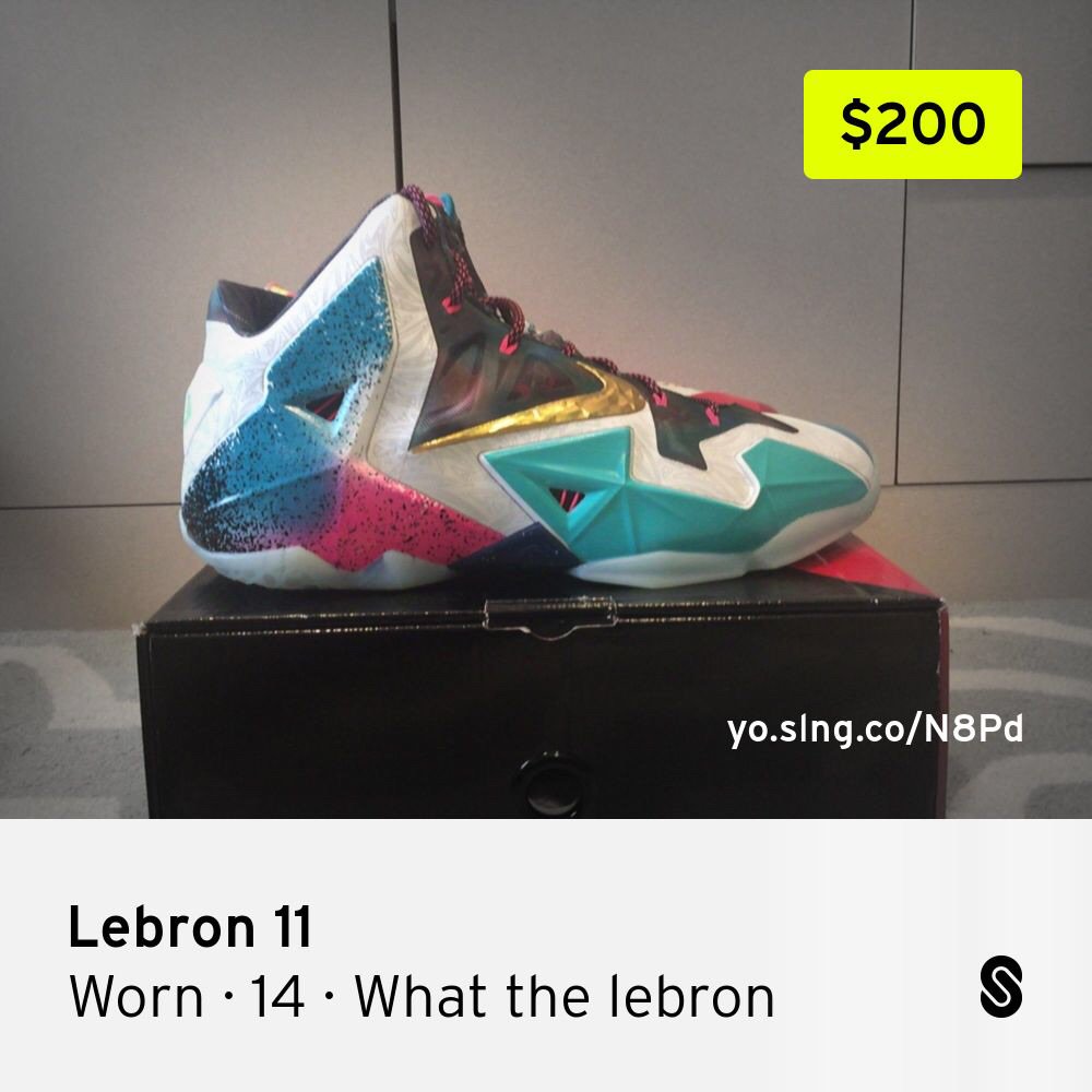 _Butchr's tweet image. I'm selling my Lebron 11 · yo.slng.co/i/N8Pd #slangthis