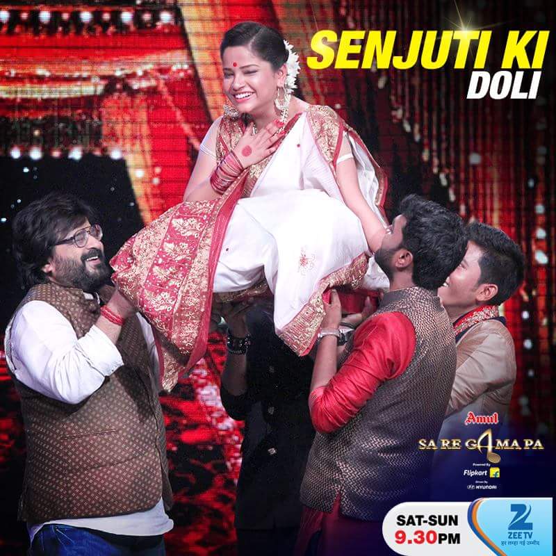 Senjuti Das On Twitter My Shadi Special Look With My Four Brothers My Cute Pritam Da Kushal Da Sachin Da N Abhigyan Zeetv Saregamapa senjuti das on twitter my shadi