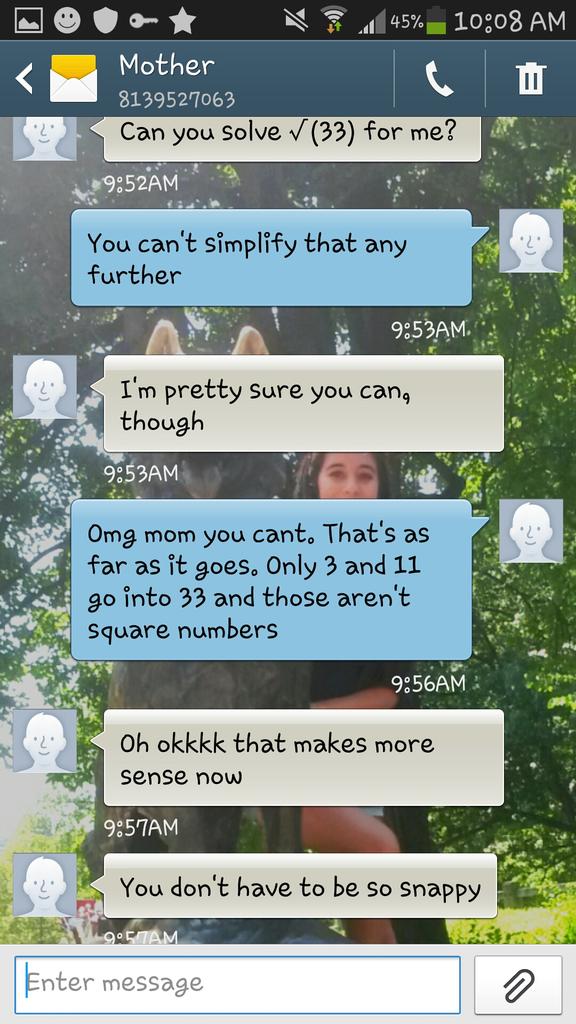 RadAlgebros's tweet image. God my mom is always up in my business
#goaway #noneofyourbusiness