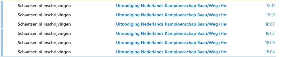 Genoeg wedstrijden om mijzelf uit te sloven!
Kom kijken op 10, 11 en 12 juni
#NKBaan #InlineskatenNL #NKHeerde #SKOV