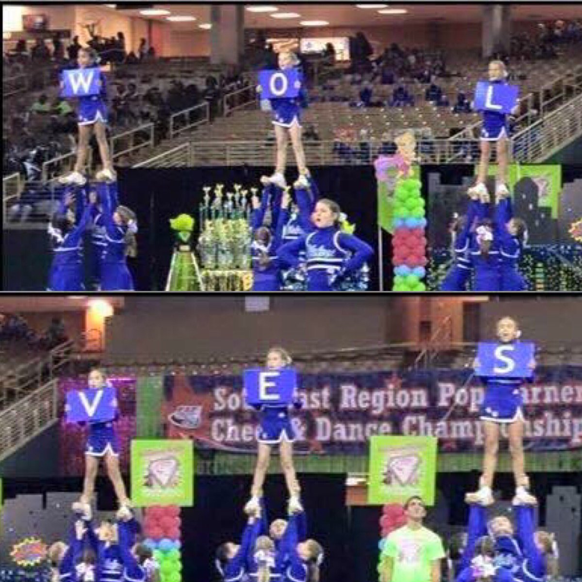 wolveswv's tweet photo. #southeastpw2016 #SEPWcheeranddance #wearesepopwarner #westvolusiawolves #wvwolves ready to go back to nationals https://t.co/Cu7uDymy5l