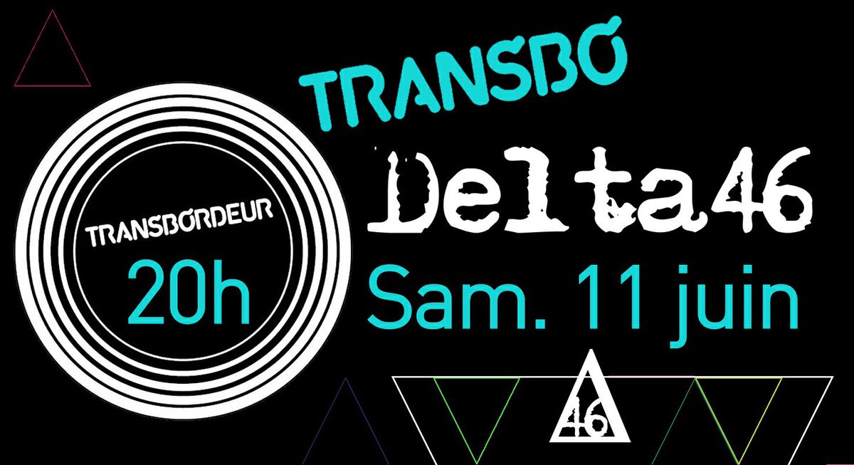 MusicDelta46's tweet photo. #concert #transbo #Lyon places en prévente sur contact@delta46.fr ou https://t.co/Fz1tS9Dzem https://t.co/frWIiI0960