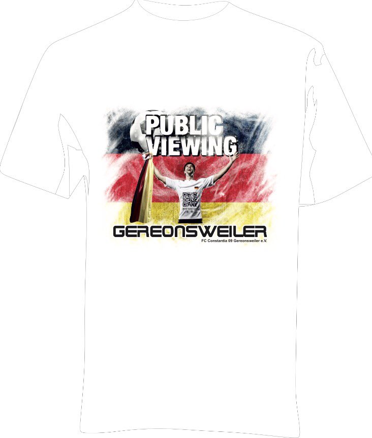 Holt euch jetzt das Motto-Shirt zum Public Viewing in G'weiler zum Knallerpreis von 14,90€.
constantia09-gereonsweiler.de/public-viewing…