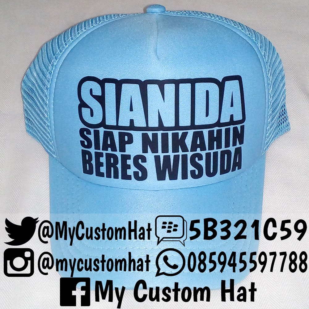 MyCustomHat's tweet image. mau bikin topi dengan kata-kata sesukamu? siapkan kata-katamu, kemudian paste-kan di topimu :D

PIN: 5B321C59