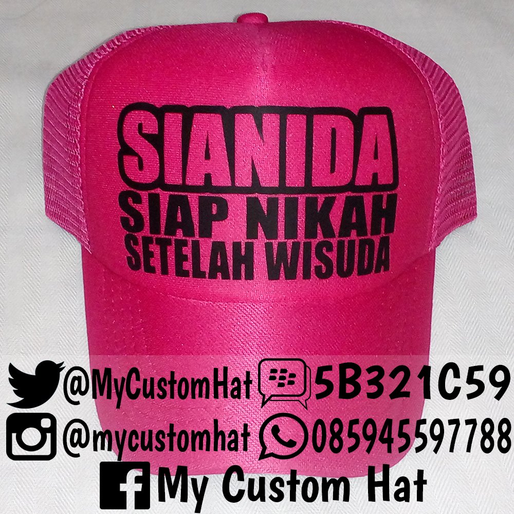 MyCustomHat's tweet image. mau bikin topi dengan kata-kata sesukamu? siapkan kata-katamu, kemudian paste-kan di topimu :D

PIN: 5B321C59