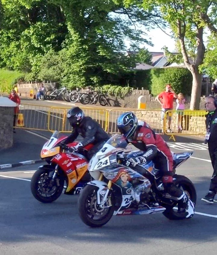 WilmslowBikers's tweet photo. Wilmslow's @SamWest62 setting off tonight @iom_tt #24 https://t.co/Tel3W1QGXF