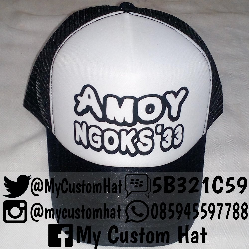 MyCustomHat's tweet image. PALING HITZ! topi custom dengan kata-kata dan design sesukamu, banyak pilihan warna.

PIN: 5B321C59