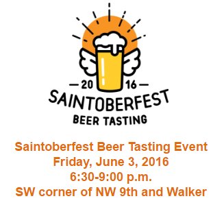 DowntownOKC's tweet image. Happy Tuesday! RT for a chance to win 2 tickets to Saintoberfest--@saintsok's beer tasting fundraiser this Friday!🍻