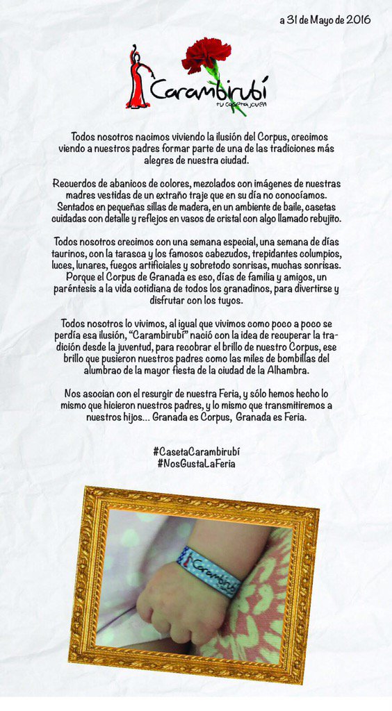 Un año más disfrutando de la Feria de Granada, #NosGustaLaFeria #Carambirubi <a href="/FeriaCorpus/">Corpus de Granada</a> <a href="/facpgranada/">Caseteros Corpus FACT</a> <a href="/F_Arguelles/">Fernando_Argüelles</a>