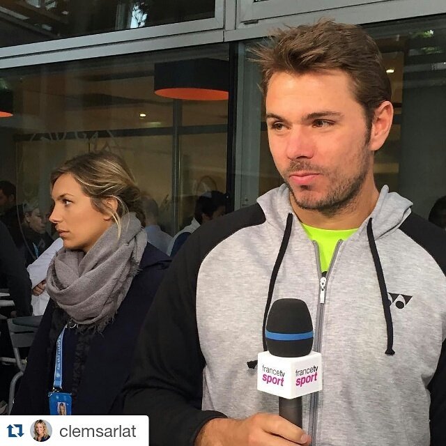 chda7777's tweet image. Another interview...today at #RG16 #BusyMan #PopularMan #Wawrinka 👌