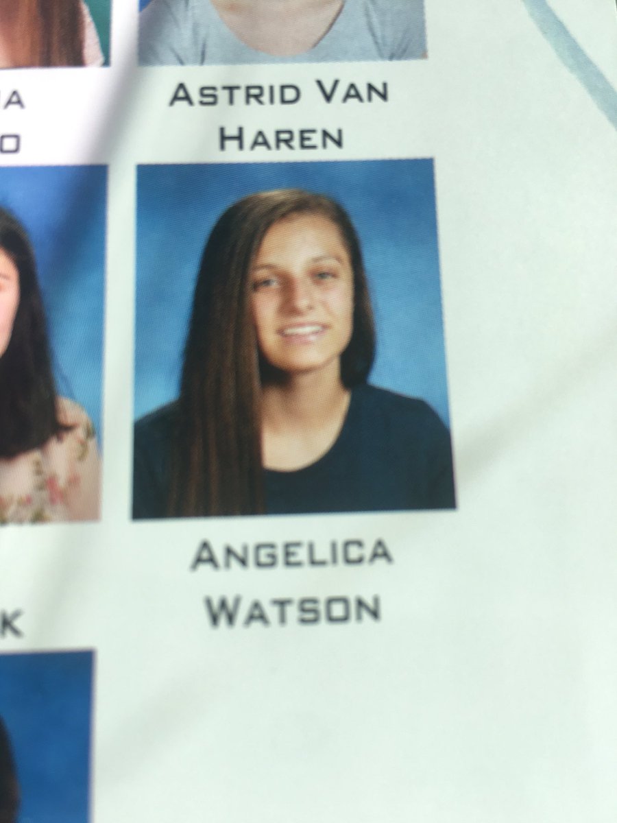 DamoreMike's tweet photo. When CHS switches up @giannna_watson and @watsonangelica4 names in the year book 😂 https://t.co/y5fVnOJe8y