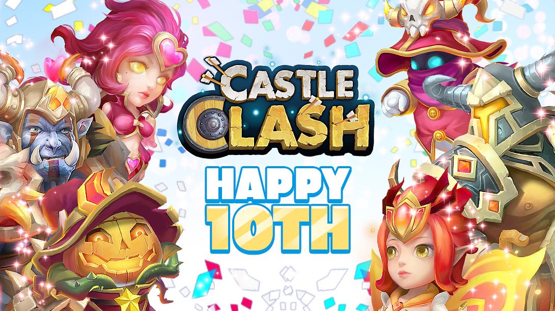 CastleClashIGG's tweet photo. You're officially invited to IGG's 10th birthday bash! Retweet + Like to RSVP, see you in June! 👐🎊😉 #IGGBDAY https://t.co/ZGrbqZwHi3