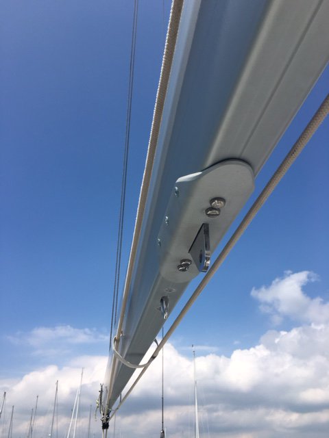 PerformanceRig's tweet image. Just repaired this vang for @RaceYacht It was warping/cracking so we custom made a plate to strengthen the fitting