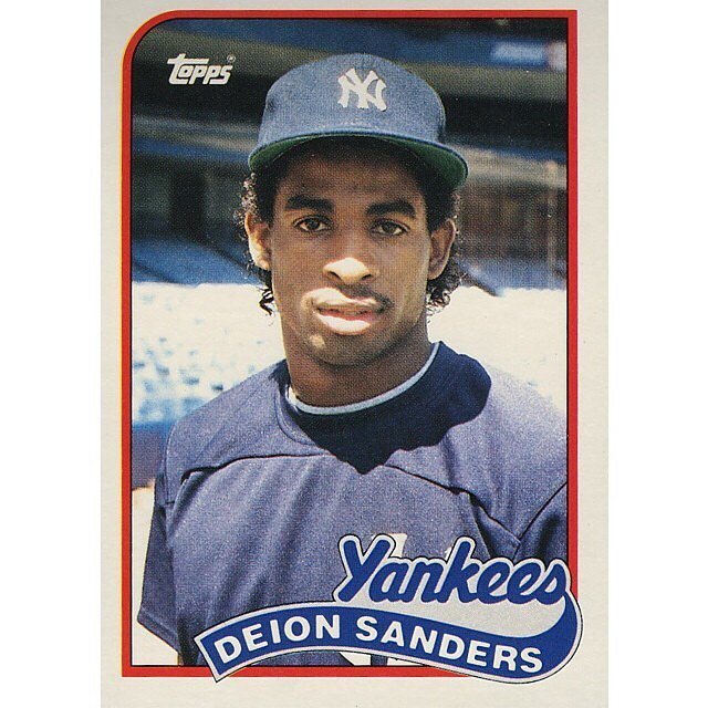 On this day in 1989, Deion Sanders made his MLB debut with the New York Yankees. via @upnorthtrips