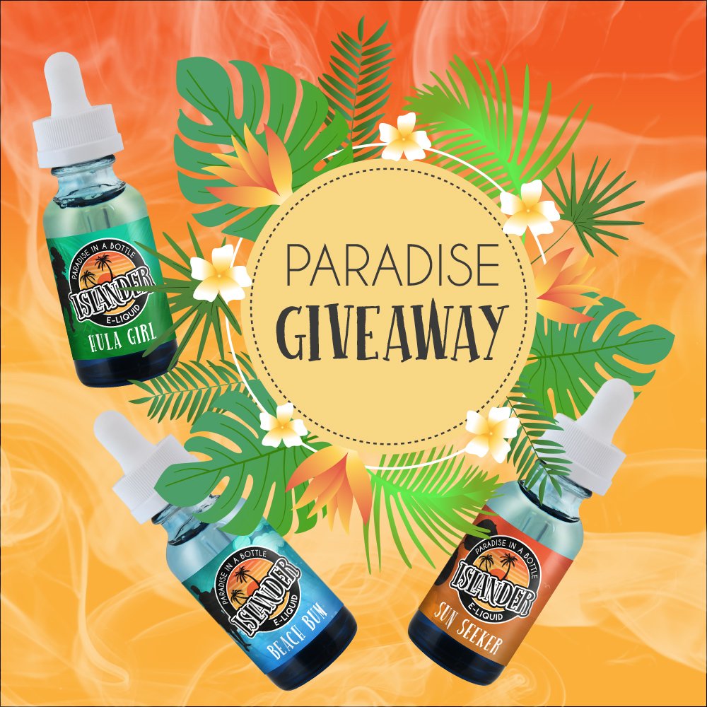 Islandereliquid's tweet image. Calling all #Vapers in the Twittersphere!
#RT &amp;amp; Follow to win our full juice line AND a shirt!
#vapefam #vapelife