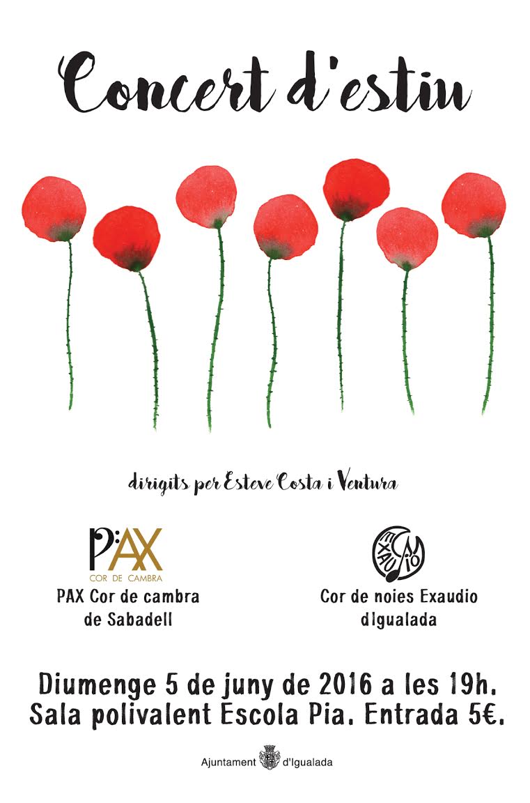 CorExaudio's tweet photo. Dg 5 de juny concert d'estiu amb @PAXCordecambra ! A les 19h a l'Escola Pia d' #Igualada! https://t.co/Utlbsb5sE6 https://t.co/nyrgMJIJAi