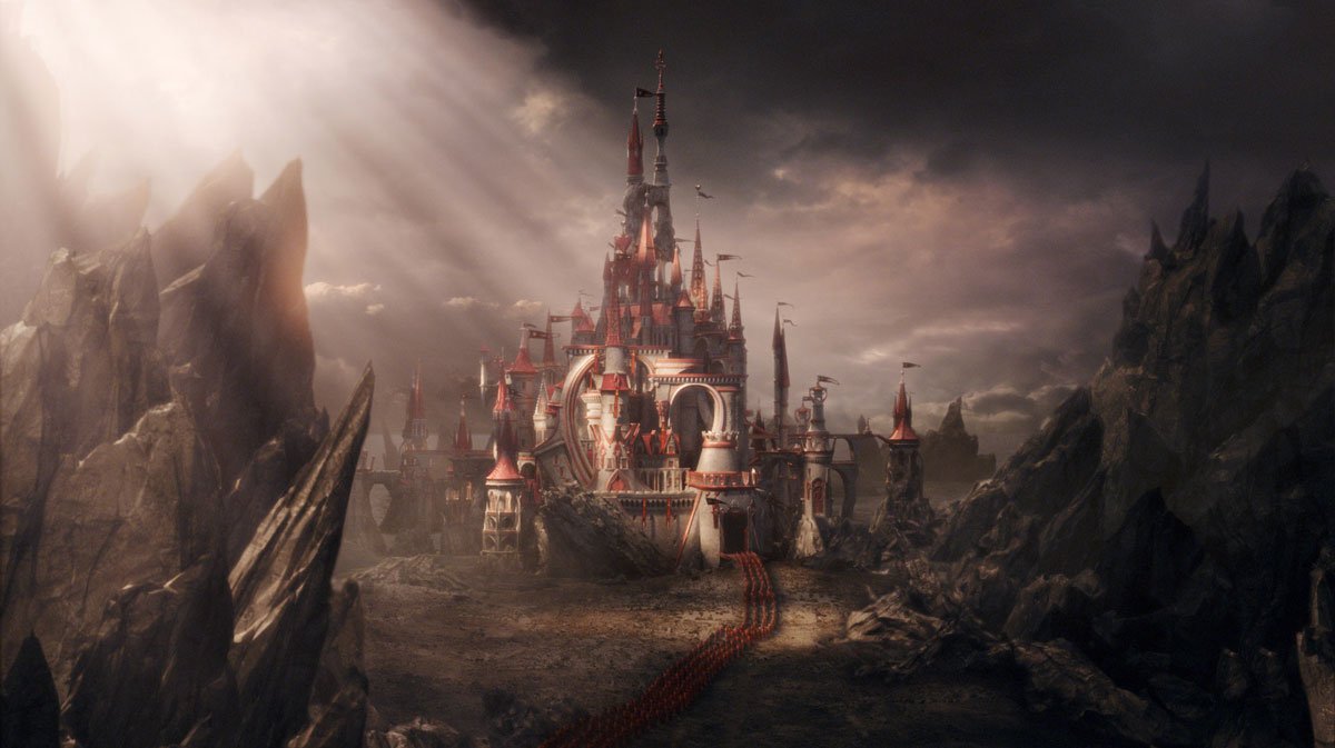 Disney on X: Voici le château de la Reine Rouge