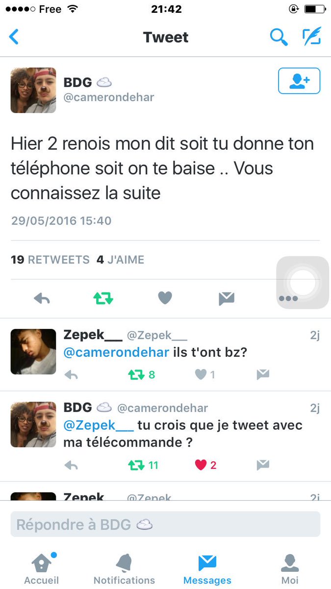 gaaangsta_'s tweet photo. Pourquoi t'aime Twitter... 😂😂👏🏾 https://t.co/zgZnDTJ644