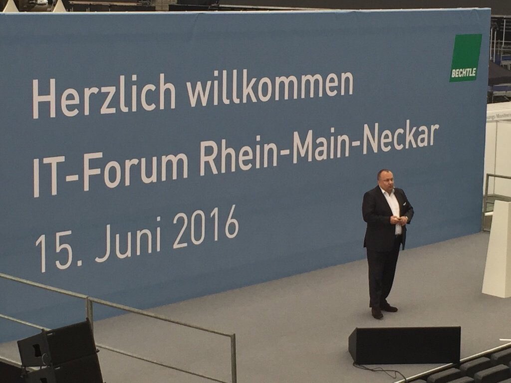 Its unusual, but cool to speak in big stadium. Happy to present #EMC portfolio to our partners &amp; customers. <a href="/emc_de/">EssenceMediacom Germany</a>