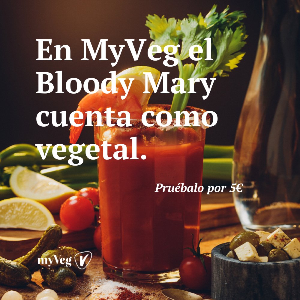 Nuestro bloody mary es diferente, está hecho con zumo 100% natural y además, en el bar, te lo servimos por 5€.