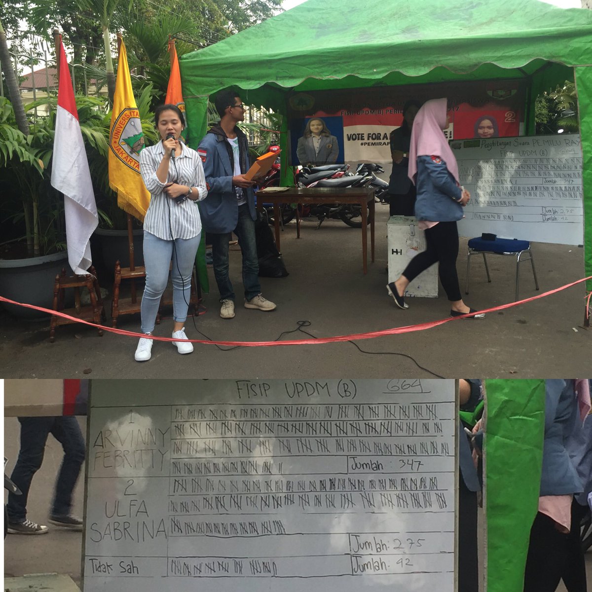 Selamat kepada Arvinny Febritty sebagai Ketua Umum Senat Mahasiswa FISIP UPDM(B) terpilih periode 2016/2017!