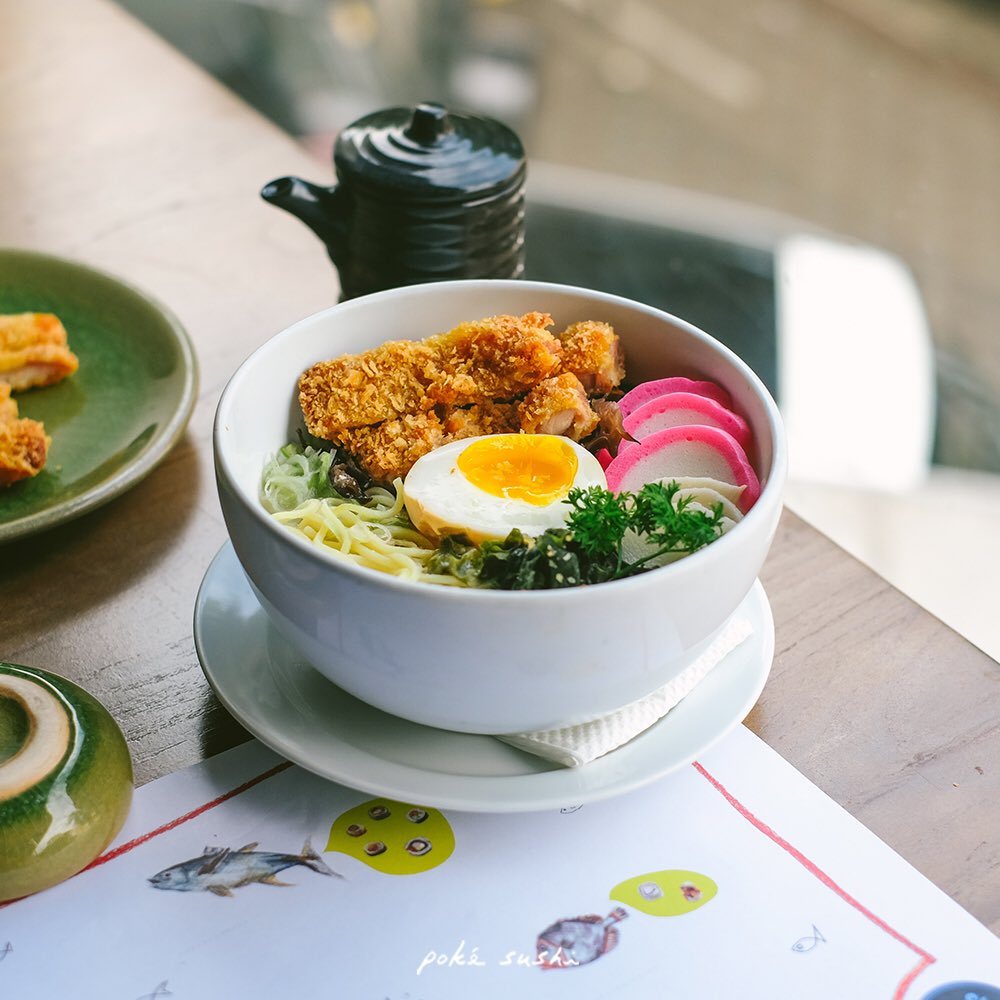 This one surely gonna boost your today's mood, Chicken Katsu Ramen. Enjoy while it's hot! Yumm..