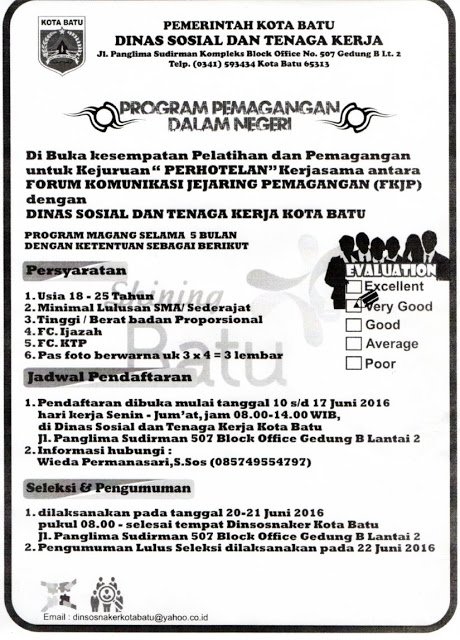 Bagi para alumni usia 18-25 tahun yang belum berkesempatan melanjutkan pendidikan kejenjang lebih tinggi