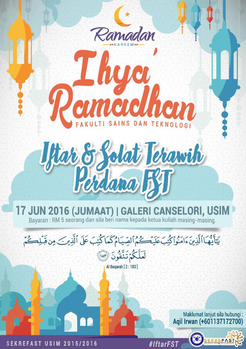 Contoh Surat Memohon Sumbangan Ihya Ramadhan