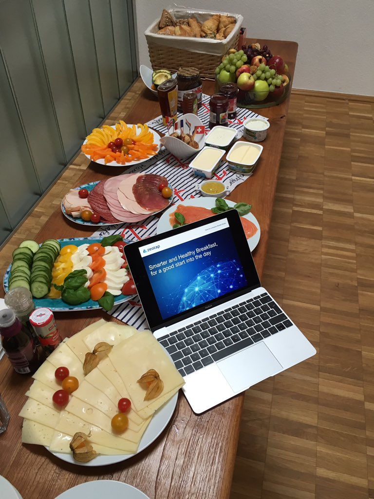 stephanschwebe's tweet photo. zeolicious breakfast @zeotap with Berlin Team and folks from India and US #startuplife https://t.co/ZPJ8W18qIy