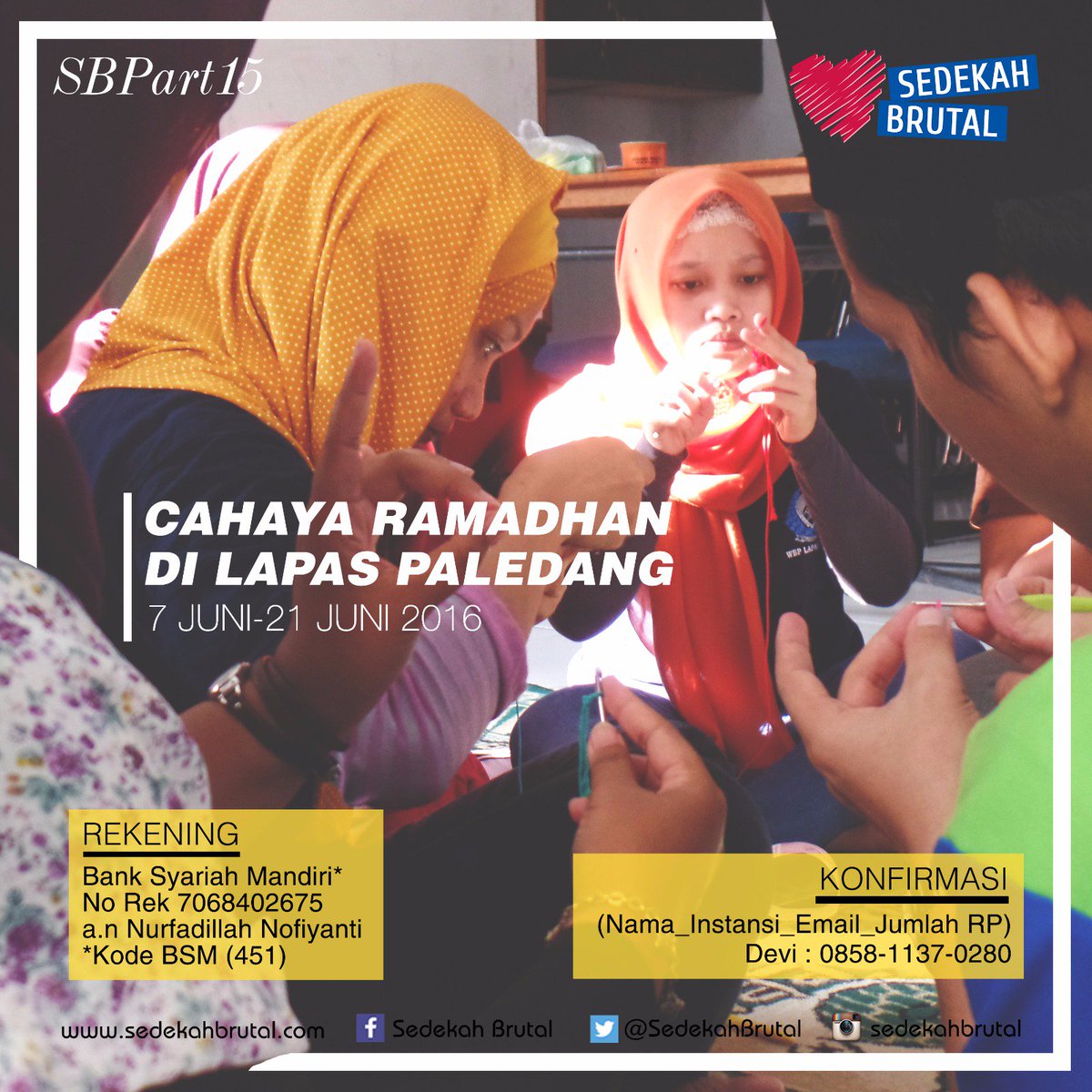 Sahabat, #SBPart15 sudah dibuka looh.. yuk ikut berpartisipasi. :)