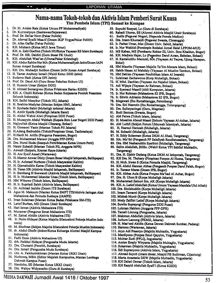 Thn 97 Kompas pernah digugat sama tokoh2 Islam. Mrk ngaku salah dan meminta maaf. <a href="/jituofficial/">Jurnalis Islam</a> <a href="/DPP_FPI/">Front Pembela Islam</a>