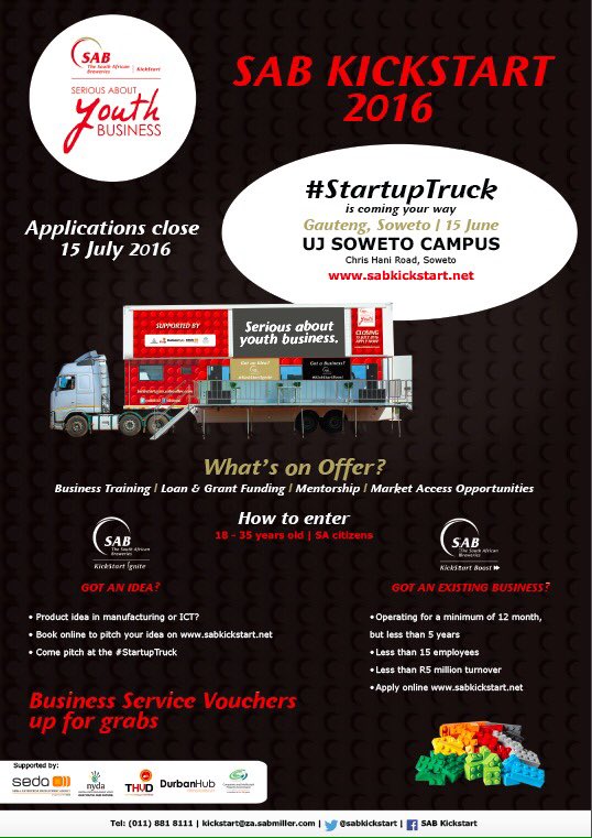 mutantpigeon's tweet photo. #StartupTruck rocking soweto this morning. I'm so excited!! #KickstartingSA this #Youthmonth https://t.co/9saEgglyMX