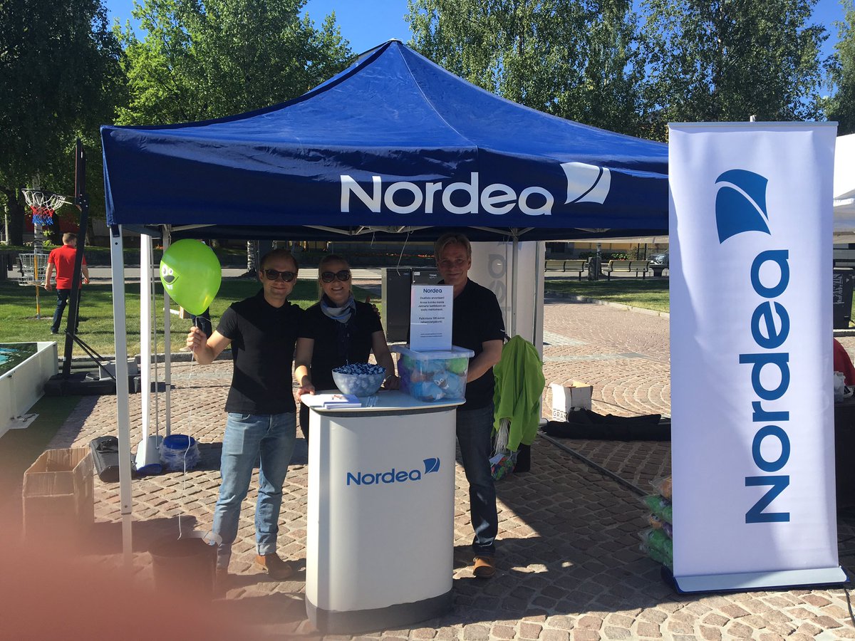 Ninni01's tweet photo. Nordea mukana pääsponsorina Mikkelin Torisportissa! #torisport #mikkeli #nordea #yhteistyö #tulejuttelemaan https://t.co/q5oV71fQiN