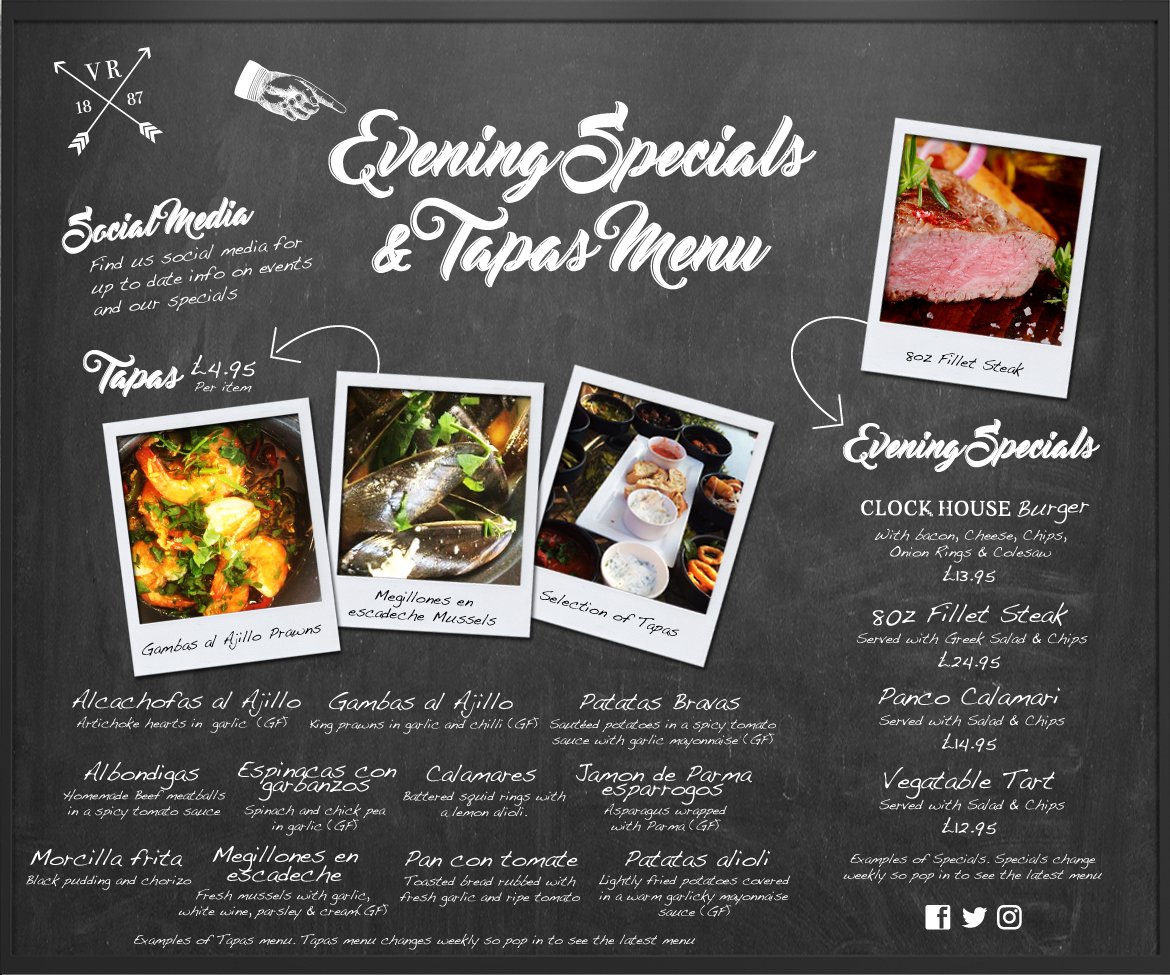 Some of the specials people have been enjoying lately. Pop in &amp; see what treats we have this week. #clockhousesummer