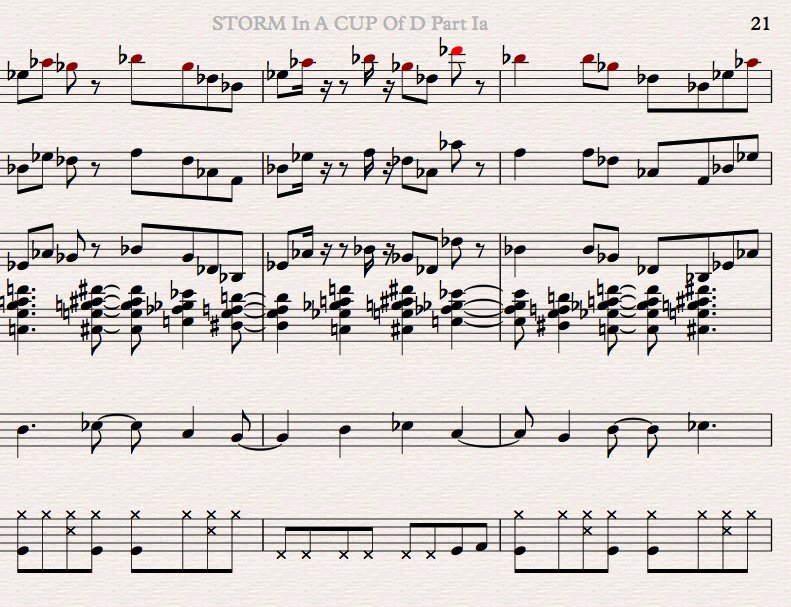 Ondertussen aan p21
#composing #STORM IN A CUP OF D.
The full &amp; extended version in concert op 22/7 <a href="/vrijstaato/">vrijstaato</a>