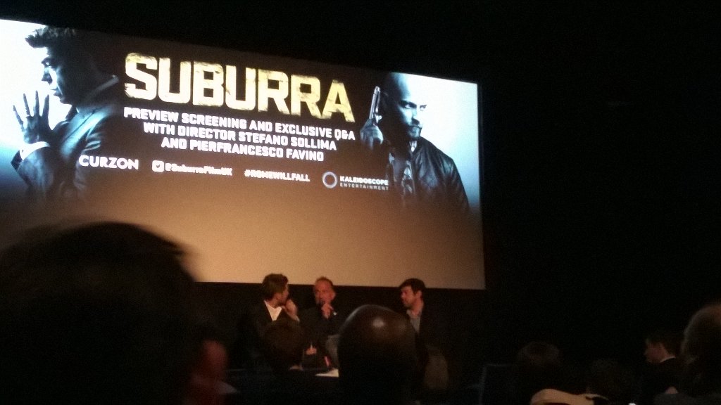 octaroad's tweet photo. Had a wonderful screening last night and saw the film for 3rd time! @CurzonCinemas @SuburrafilmUK #romewillfall https://t.co/m6pluDjzsS