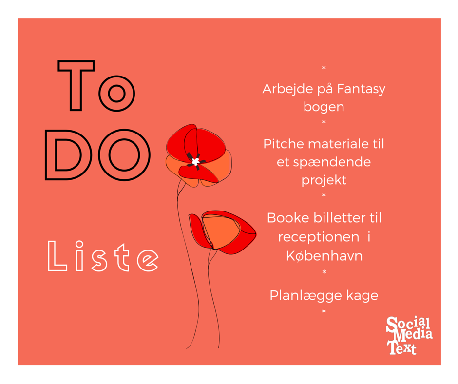 StineHTarp's tweet photo. Some days, you feel like making a #graphic and #beautiful #ToDoList #workworkwork #text #Danish #SocialMediaText https://t.co/huPZH6NfGJ