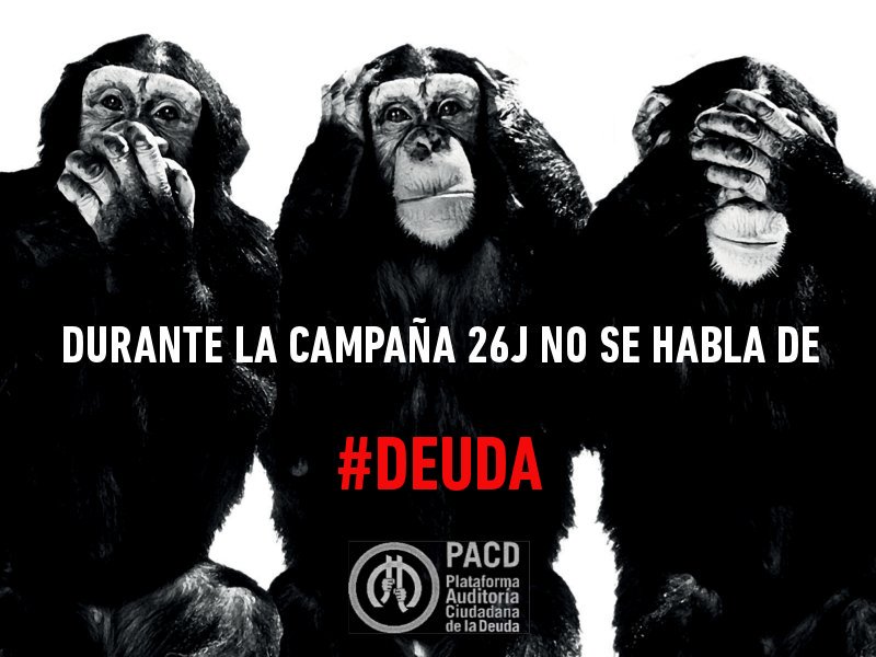 A la chita callando nos han hecho pagar una deuda que no es nuestra y los partidos no dicen ni pío #Tabu26J