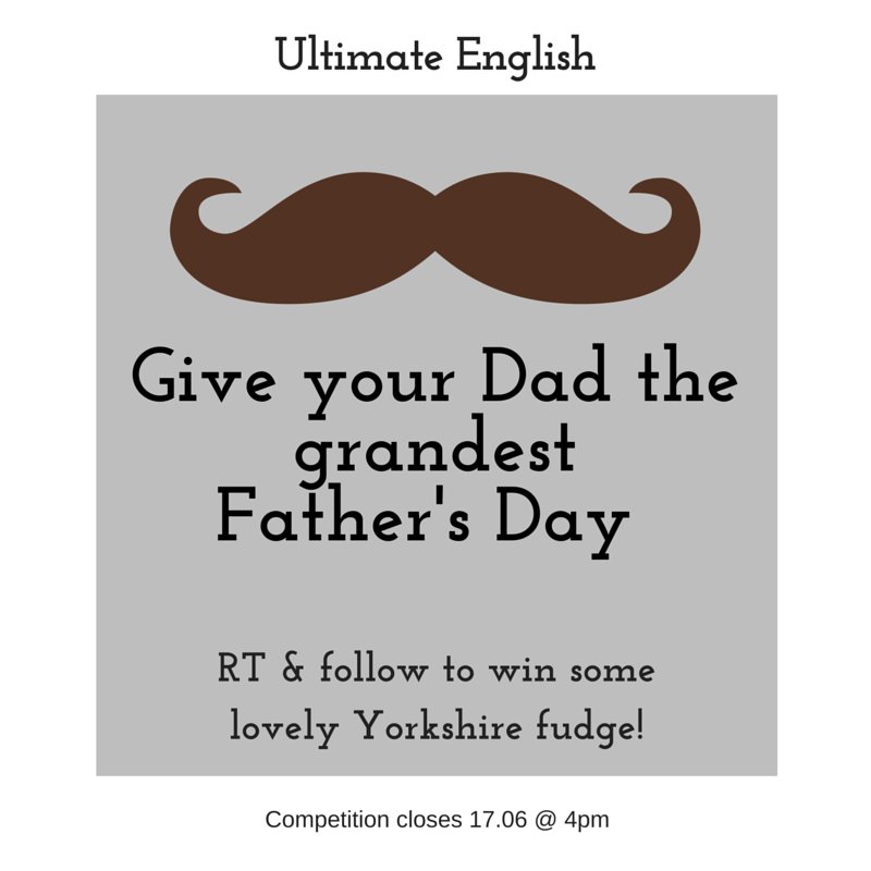 UltimateEng's tweet photo. It's #FathersDay this Sunday &amp; we're giving you the chance to win some of our fab #fudge RT &amp; follow #winitwednesday https://t.co/iu9hXRiTQQ