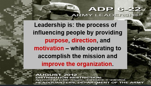 Army Leadership Motivational