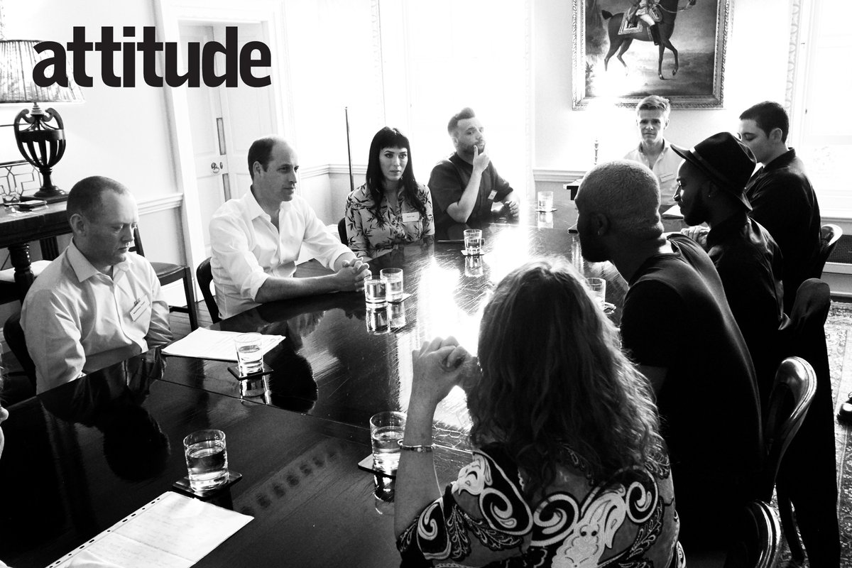 KensingtonRoyal's tweet image. HRH met a group of young LGBT people convened by @AttitudeMag to discuss bullying at Kensington Palace in May 2016