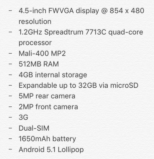 LiveSmart's tweet image. It&apos;s only up to 3G, Kira. Here are the specs, thank you! #SmartPhoneForAll #BigScreenBigFun