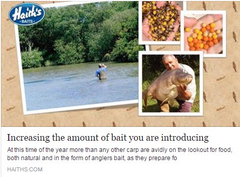 Increasing the amount of bait you are introducing - haiths.com/haiths-baits/i… #carpbait